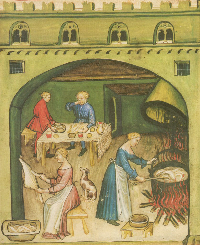Средневековый цех. Средневековая кухня 15 век. Еда в средневековье Европе 12-15 века. Средневековая Италия сыроварение. Ремесленники Италии 15 век.