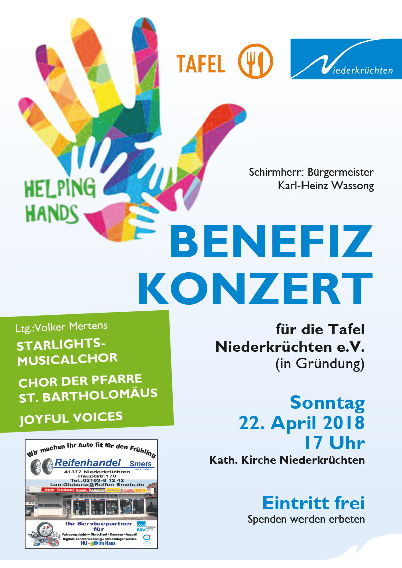 Benefiz Konzert Fur Die Tafel Niederkruchten E V Kirchenchor