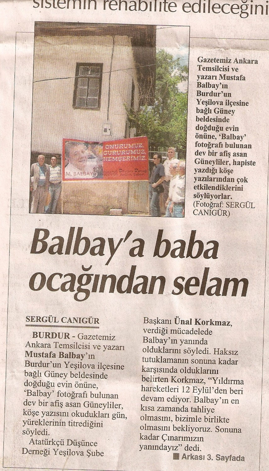 Eski Makaleler Guney Kasabasi Yesilova Burdur