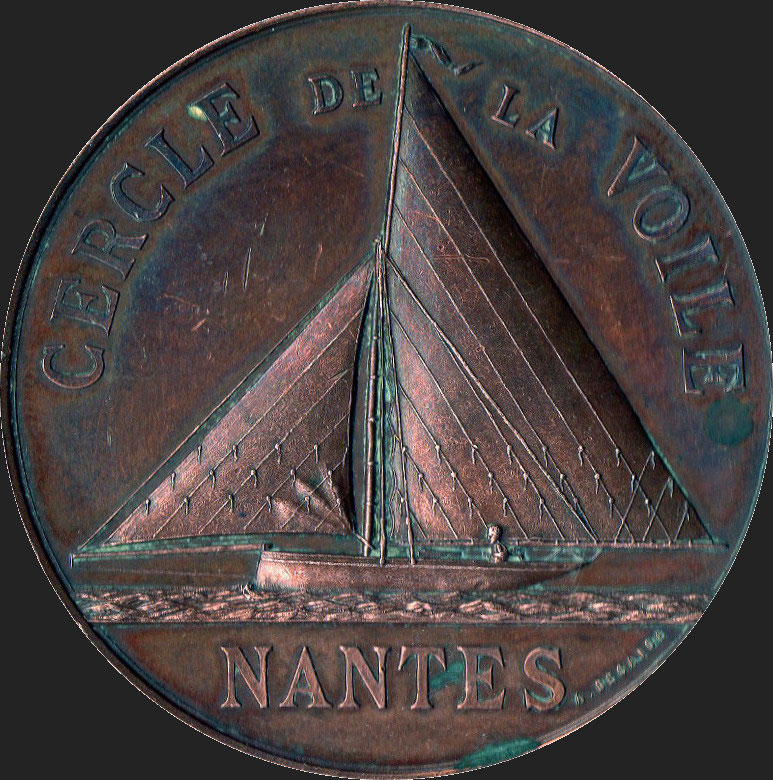 VOILE Rare médaille des Fêtes Nautiques de MACAU (33) Gironde Superbe