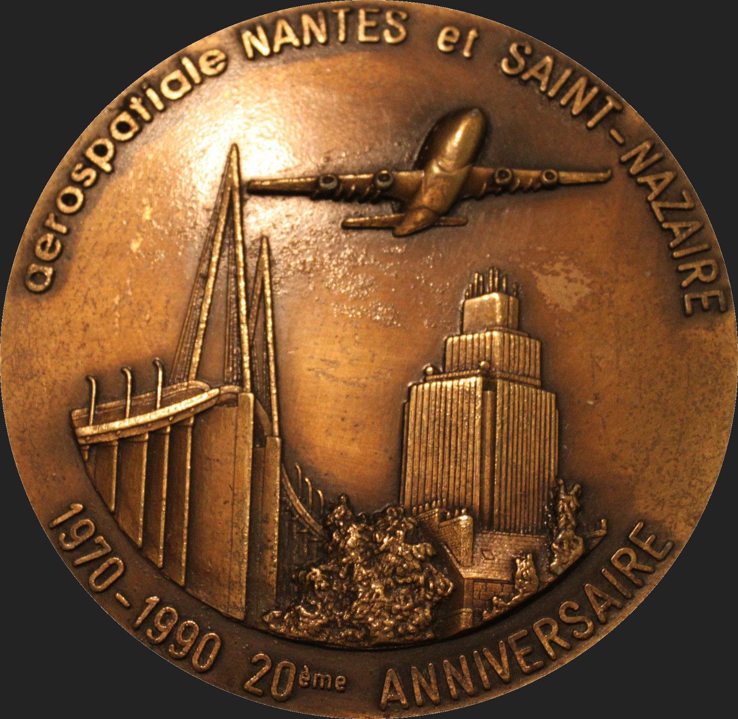 Médaille De Ville Nantes – étain Collection Sport – époque XXe