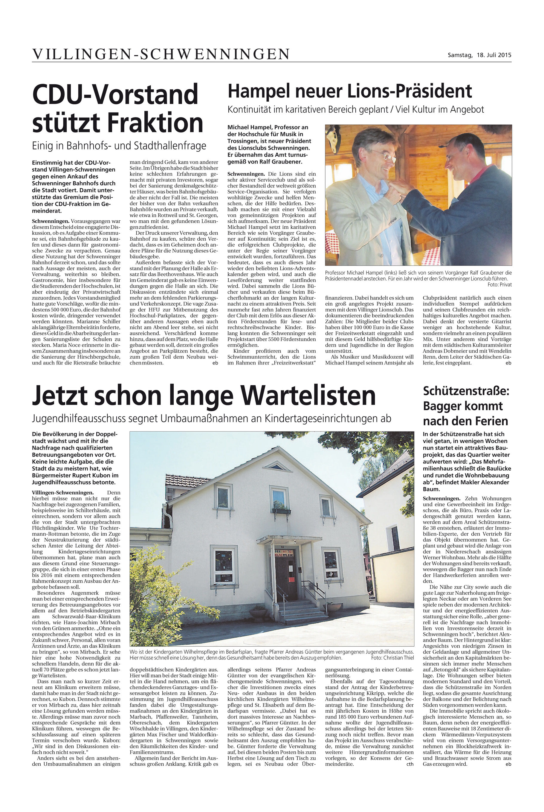 Presse Lions Club Schwenningen