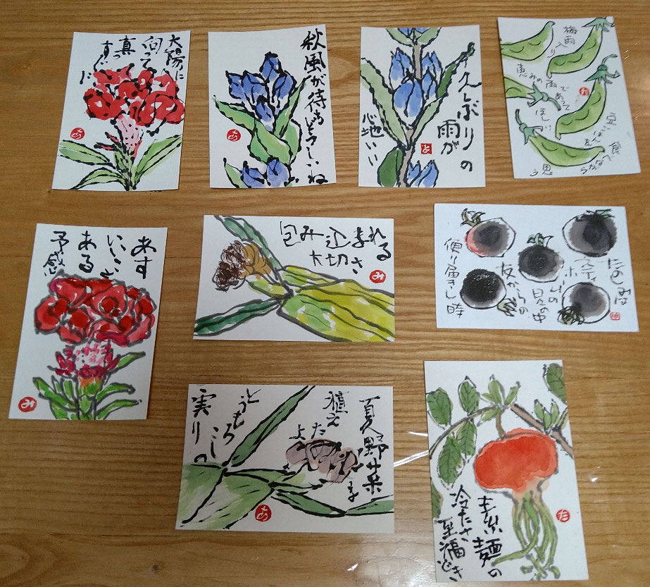 絵手紙 手打ちそば教室 Nakama To 絵手紙 手打ちそば教室 Nakama To