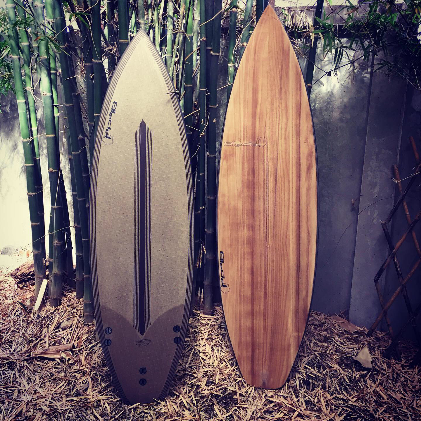 Thrusters - Elleciel Custom Wood-Epoxy-EPS Surfboards