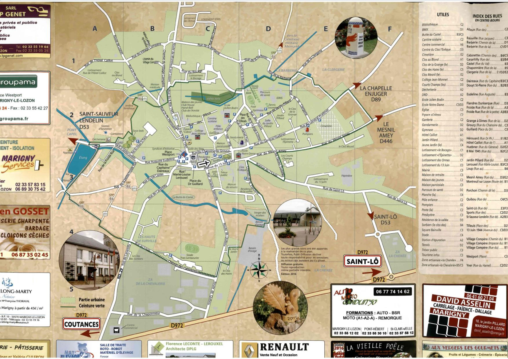 Carte de Marigny - Site officiel de la Mairie de Marigny-le-Lozon