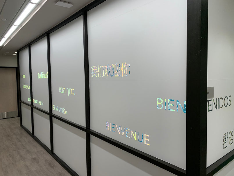 Health Care Privacy Glass Graphics The right Custom Signs Services