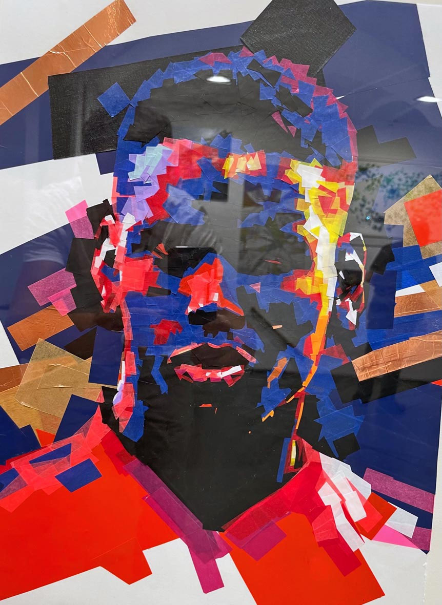 Evi Kupfer // Tape Art Pionierin aus Nürnberg Kunstgalerie raum für zeitgenössische kunst