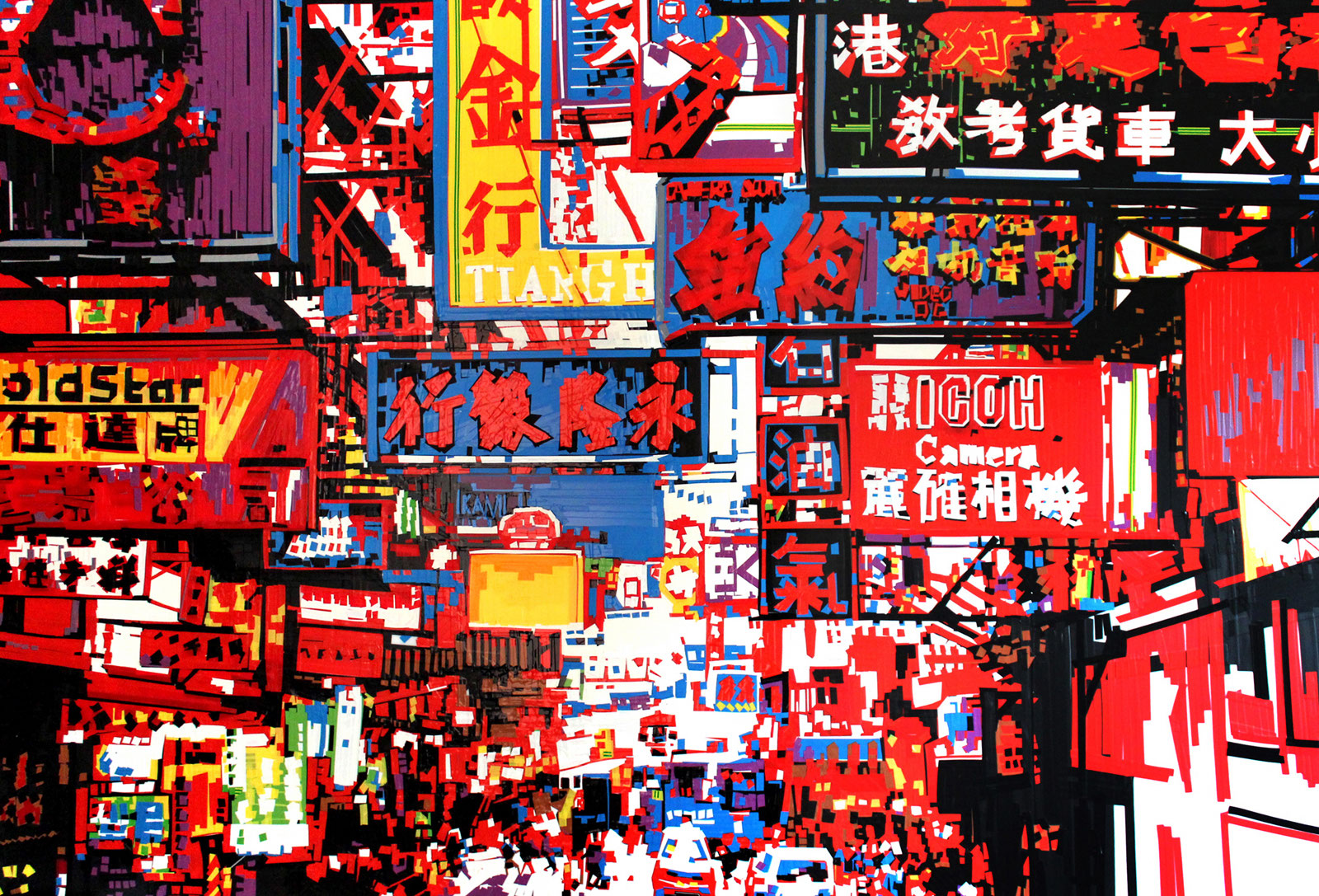 Evi Kupfer // Tape Art Pionierin aus Nürnberg Kunstgalerie raum für zeitgenössische kunst