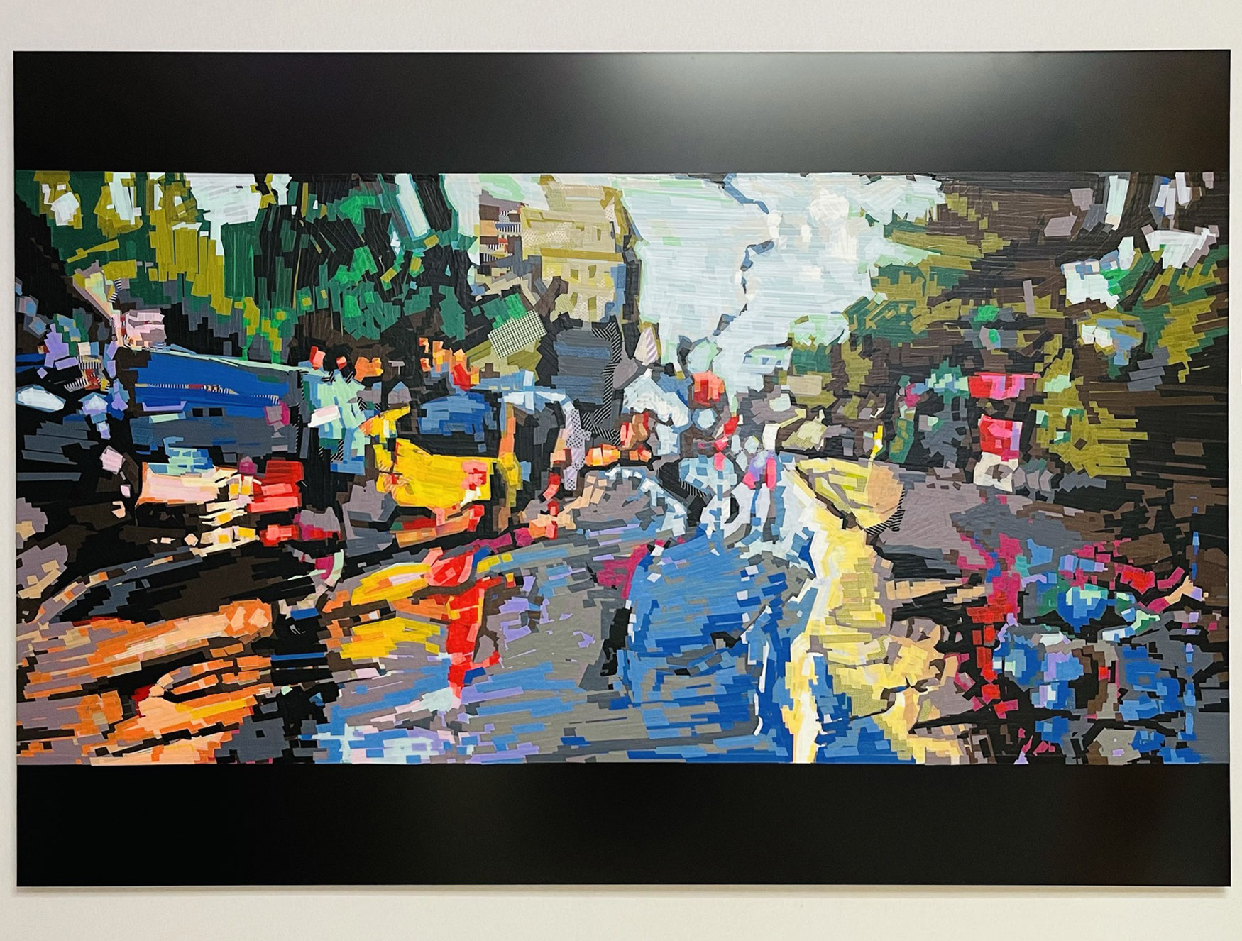 Evi Kupfer // Tape Art Pionierin aus Nürnberg Kunstgalerie raum für zeitgenössische kunst