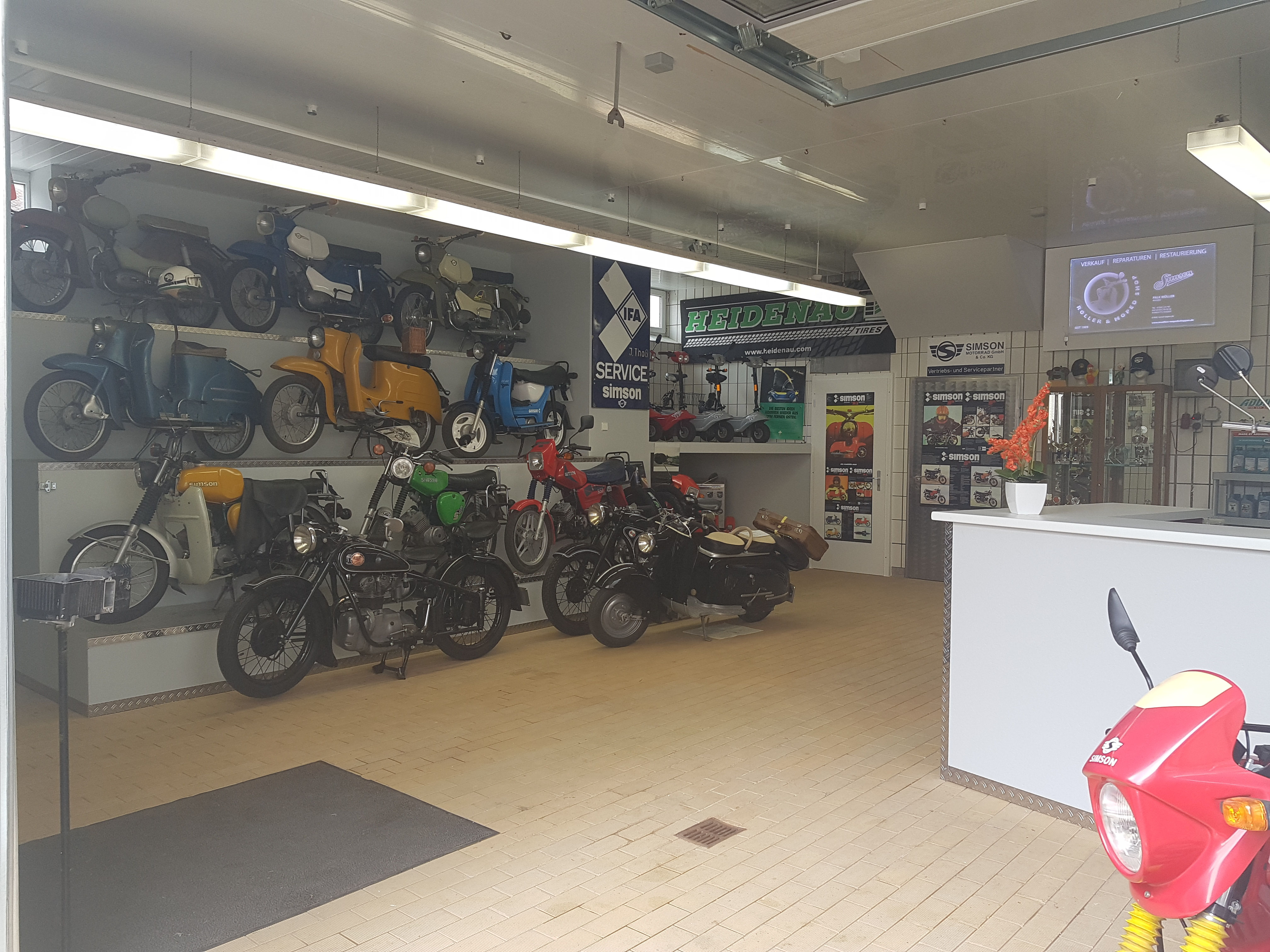 Leistungen Müllers Mopedschuppen Simson Werkstatt und