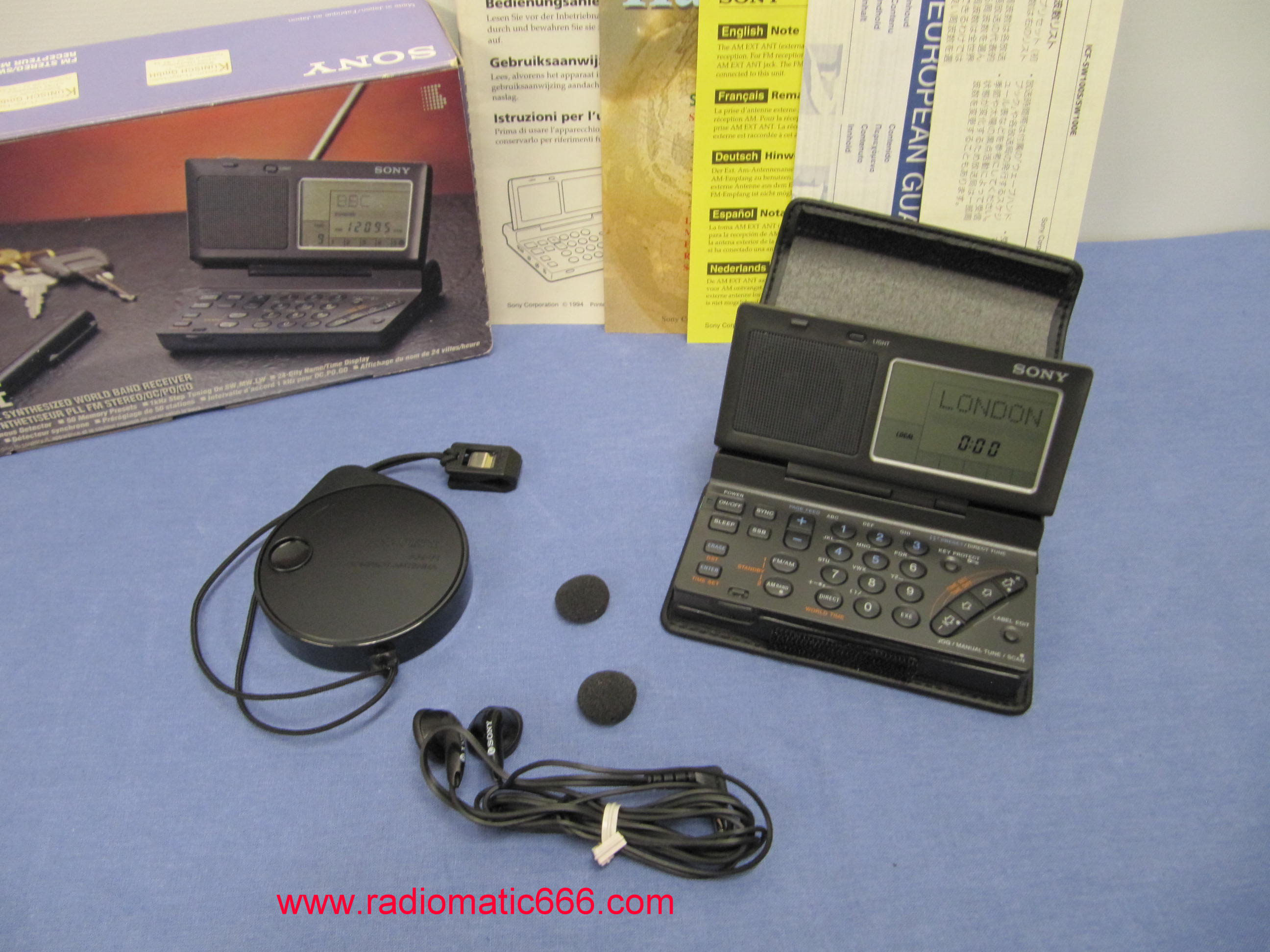 Sony ICFSW100E excellent condition SOLD radiomatics 666