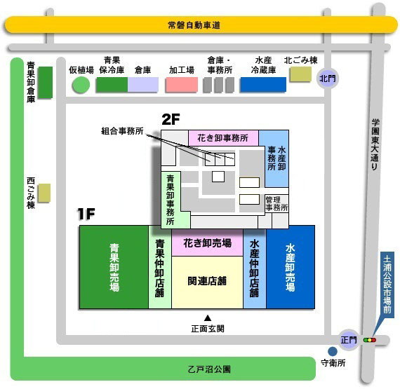 アクセス 土浦地方卸売市場