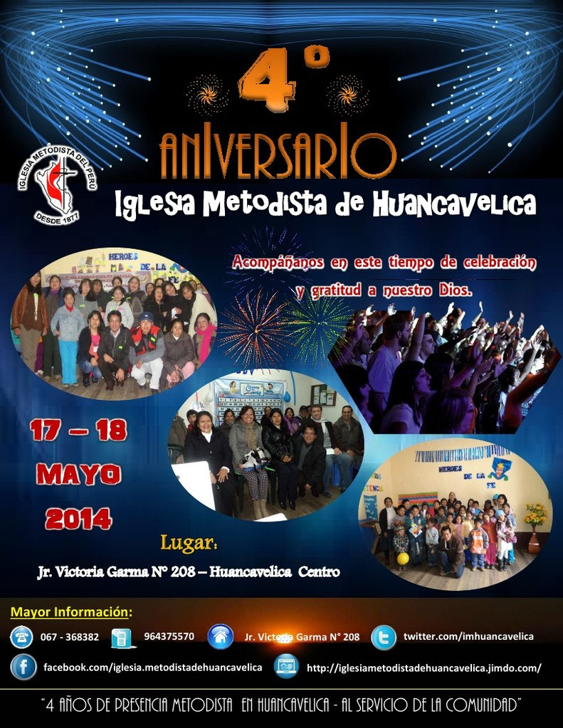 celebración del aniversario de la iglesia