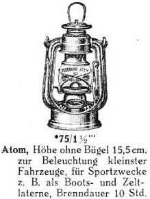 FH 75 ATOM (Bj 1936-1942) - Sturmlaternen FH 75 ATOM (Bj 1936-1942) - Sturmlaternen
