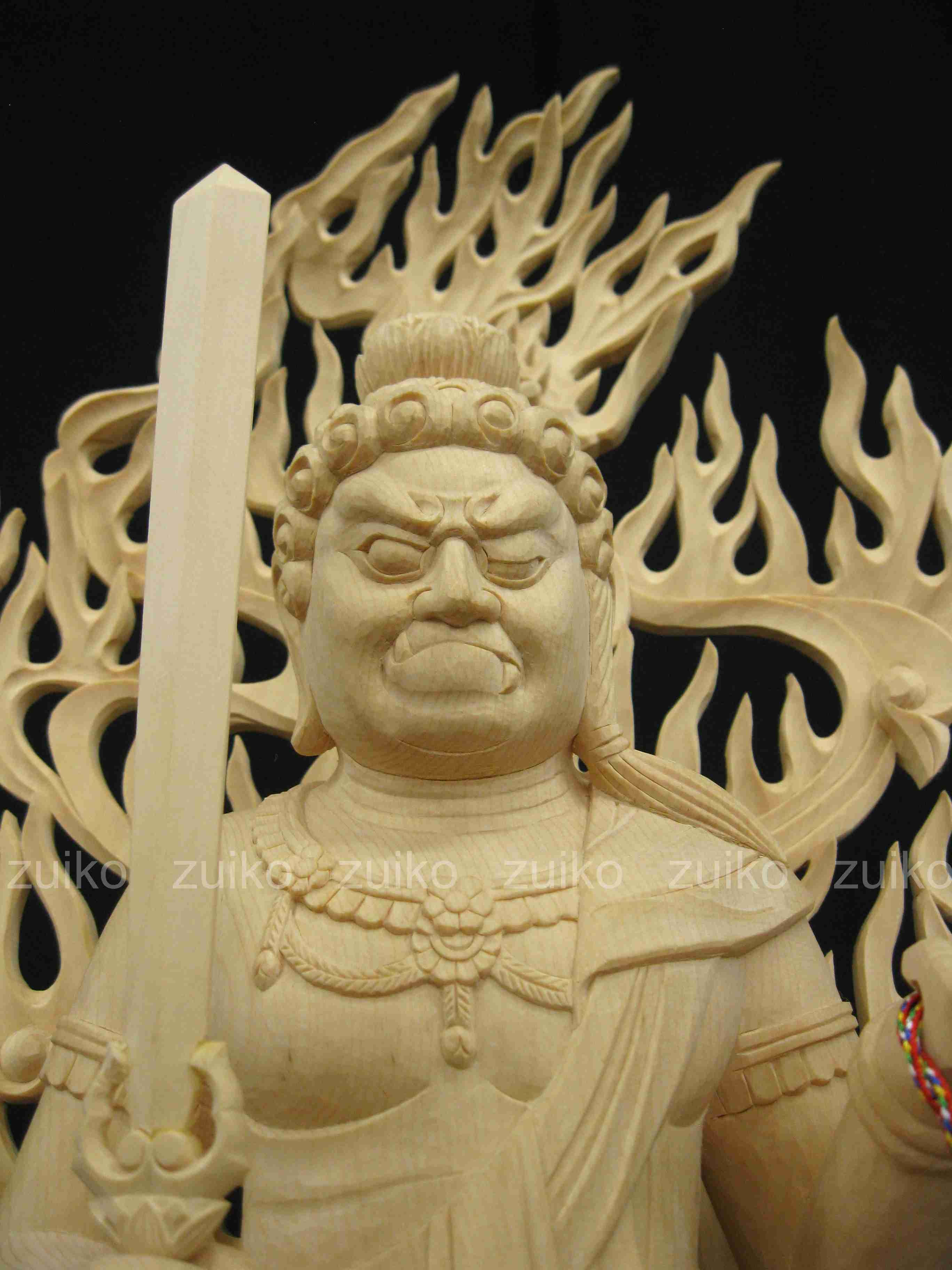 欅　半跏不動明王　３.５寸 #078 欅 半跏不動明王 3.5寸 #078 - メルカリ