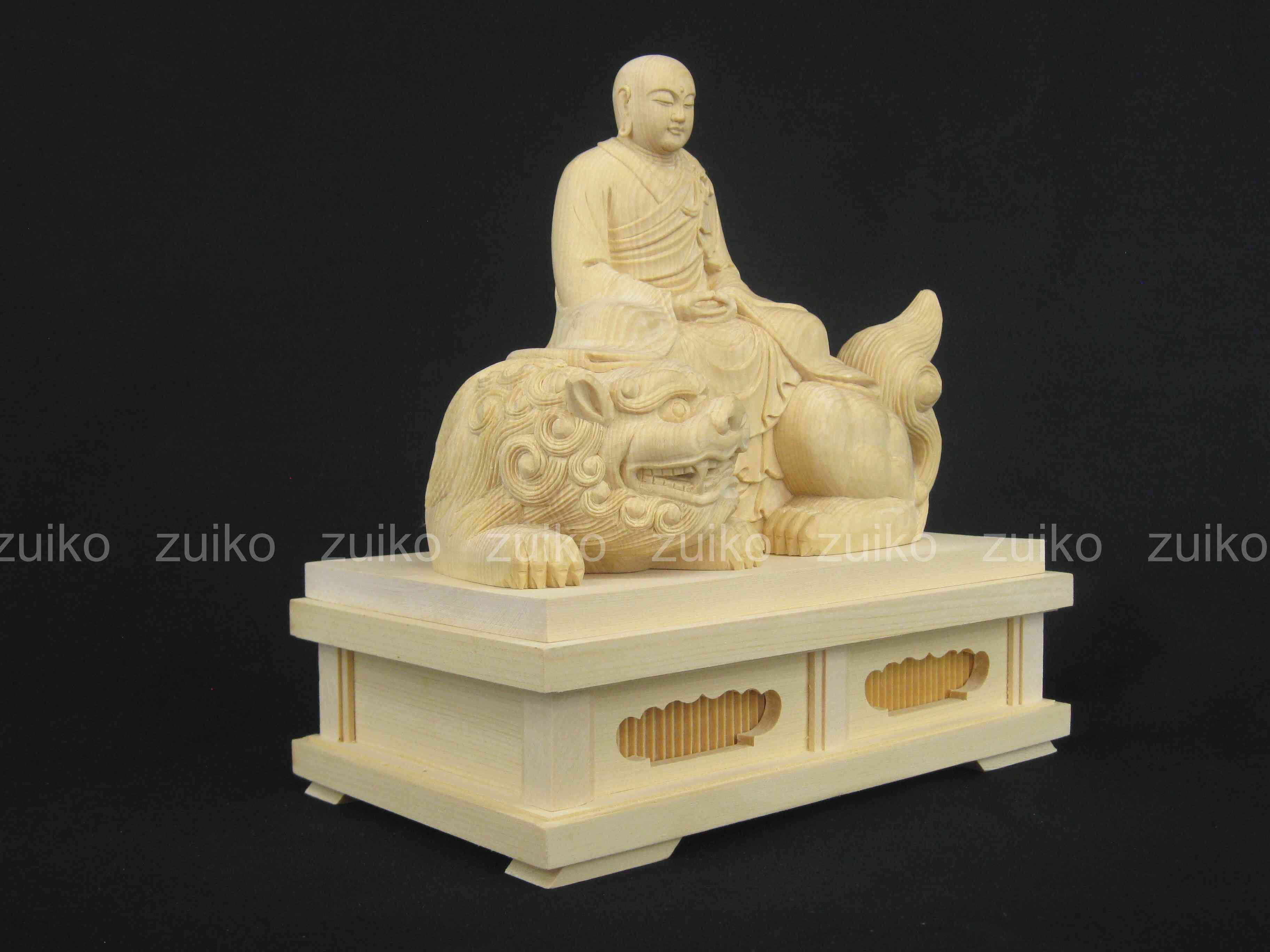 僧形文殊 桧 箱台付 - Web Shop 浄光