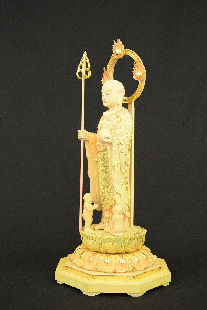 修縁堂】高品質 仏像 六臂地蔵 地蔵菩薩 置物 金属工芸品 寺院