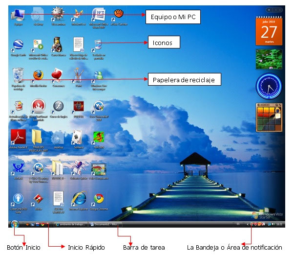 Las Ventanas de Windows Página web de elkinmarcelespacheco