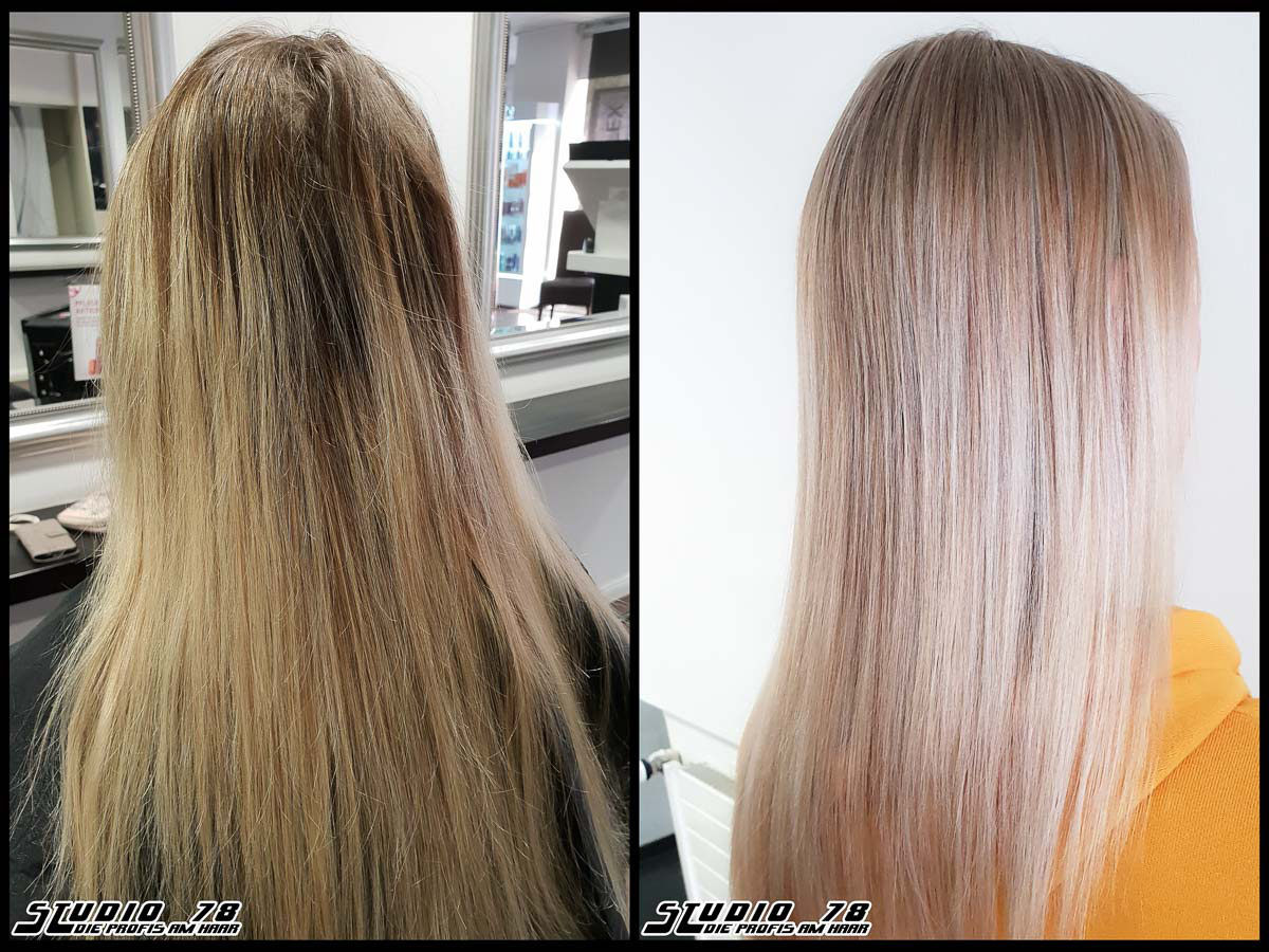 Von Hellblond Auf Mittelblond Vorher Nachher