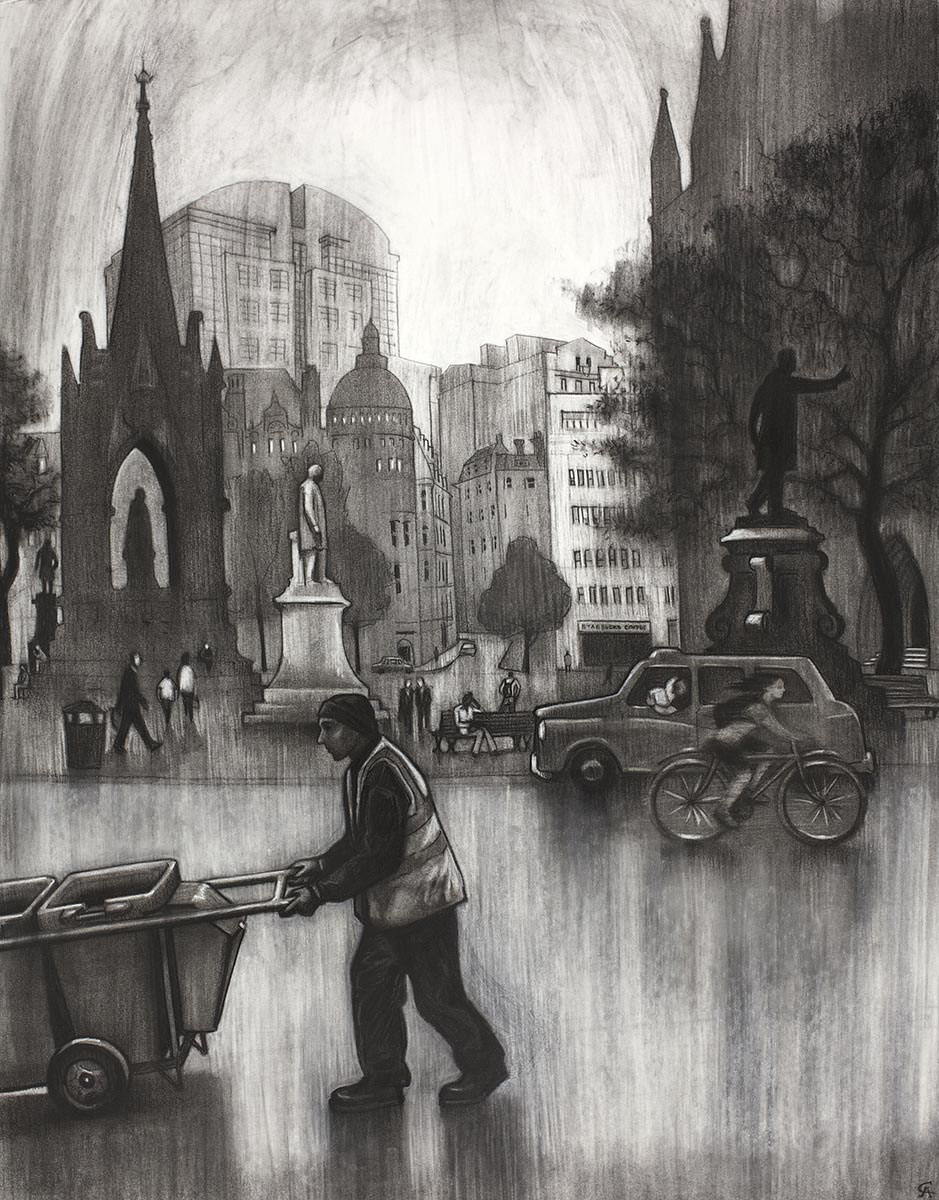 Albert Square Manchester - Clare Allan Art