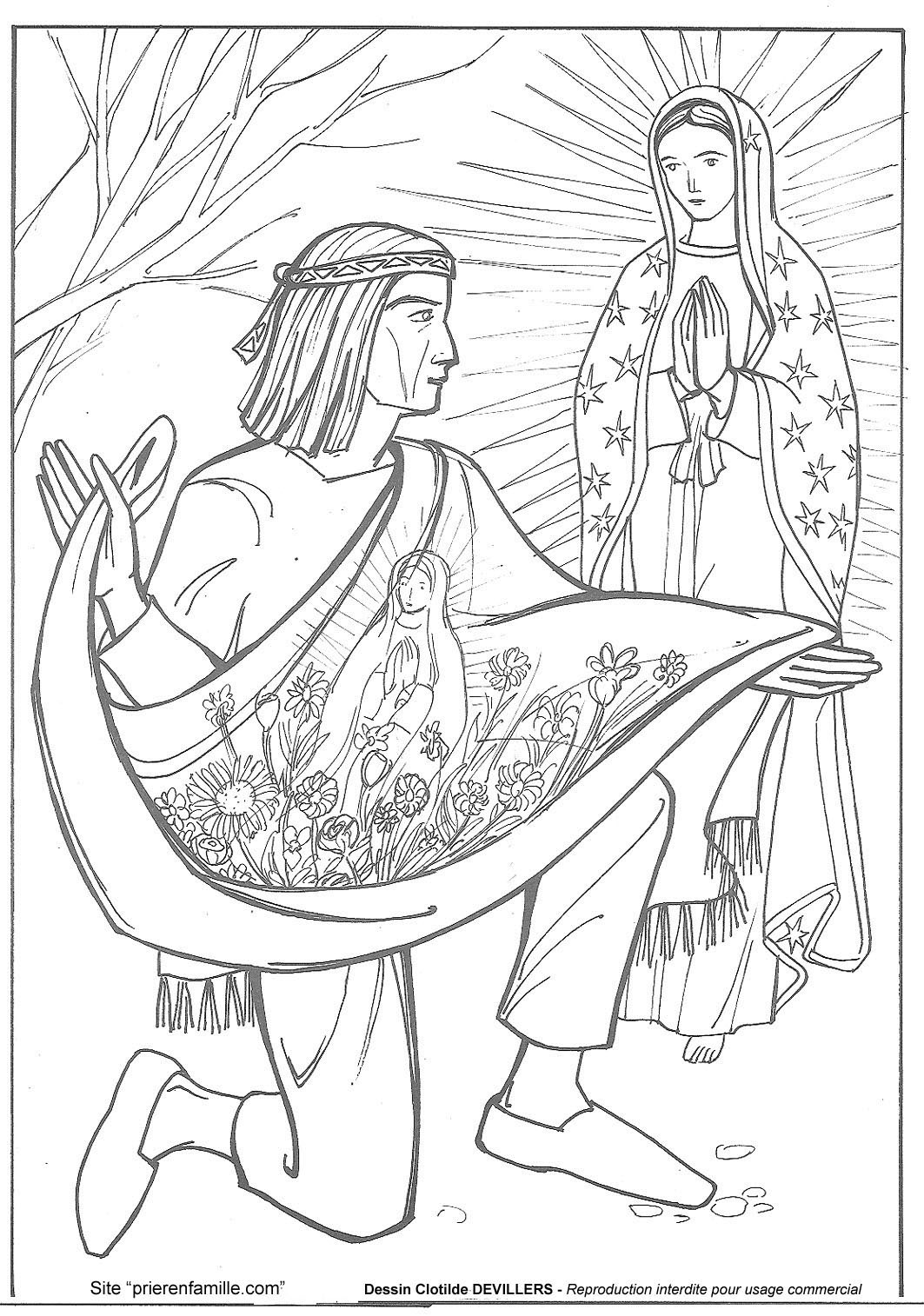 Coloriages Apparitions de la Sainte Vierge Marie Le Chemin du Ciel