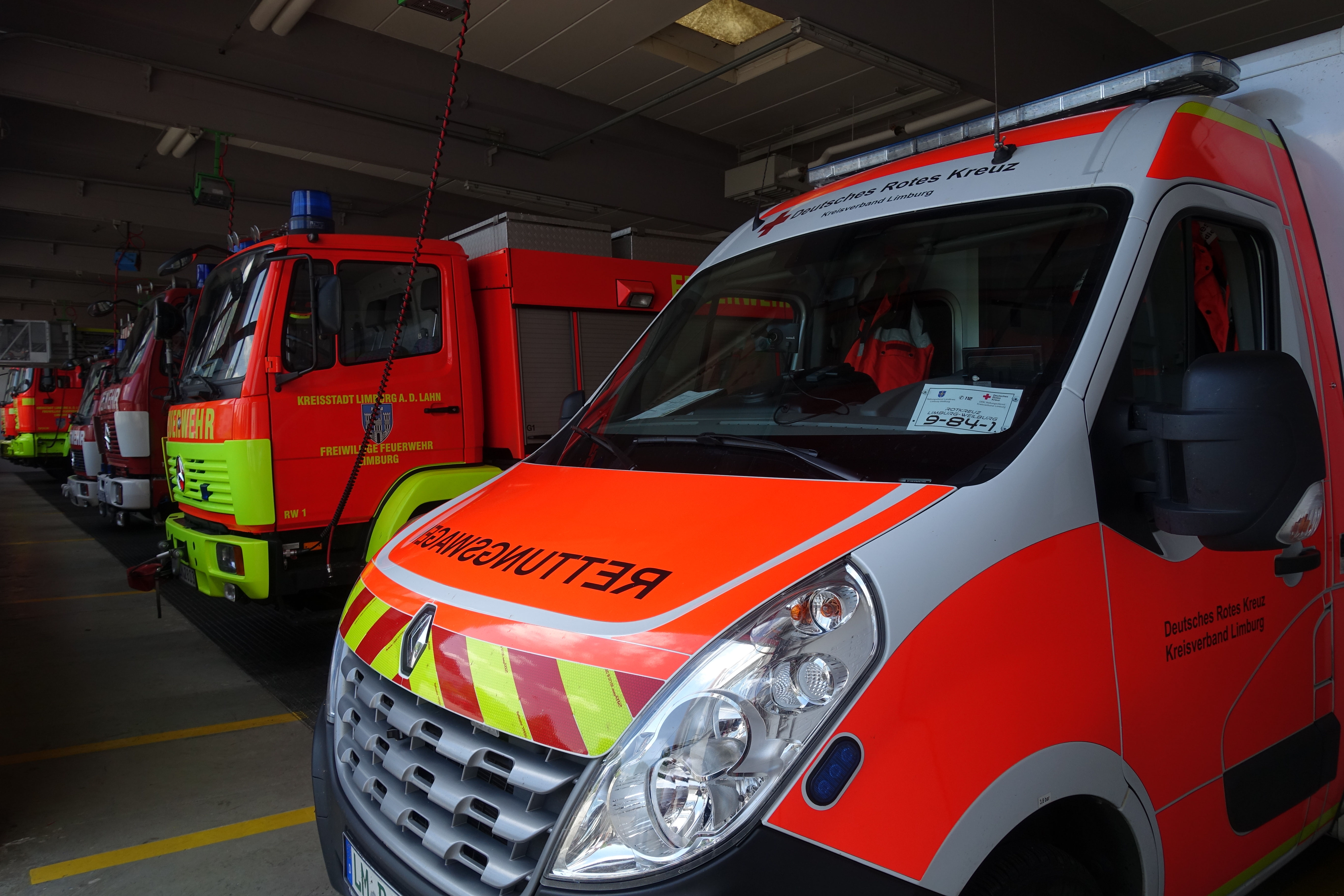 In der Feuerwache Limburg ist ein RTW stationiert