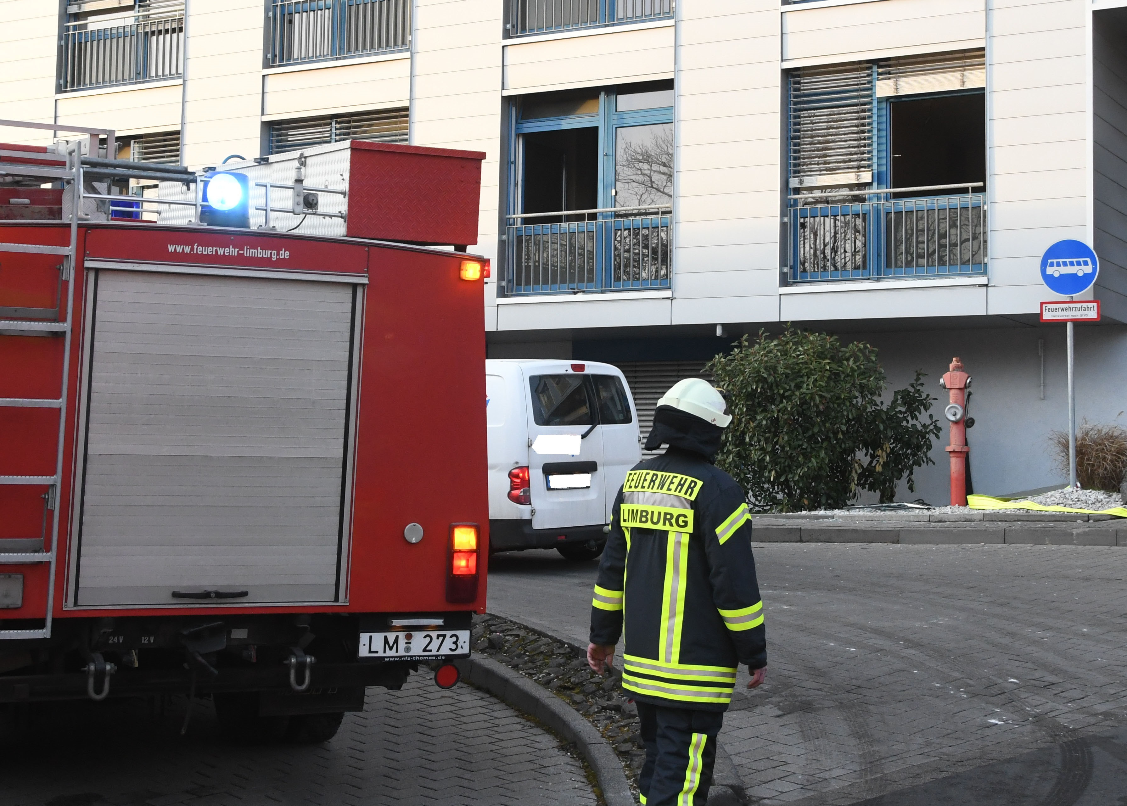 Brand im St. Vincenz-Krankenhauses Limburg - Fotos: FF Limburg
