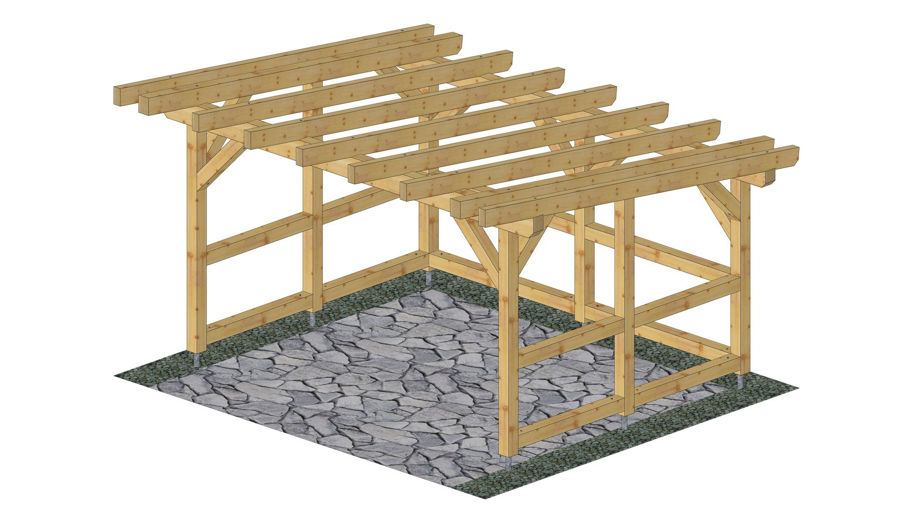 Unterstand Holz Bauanleitung BauplanHolz