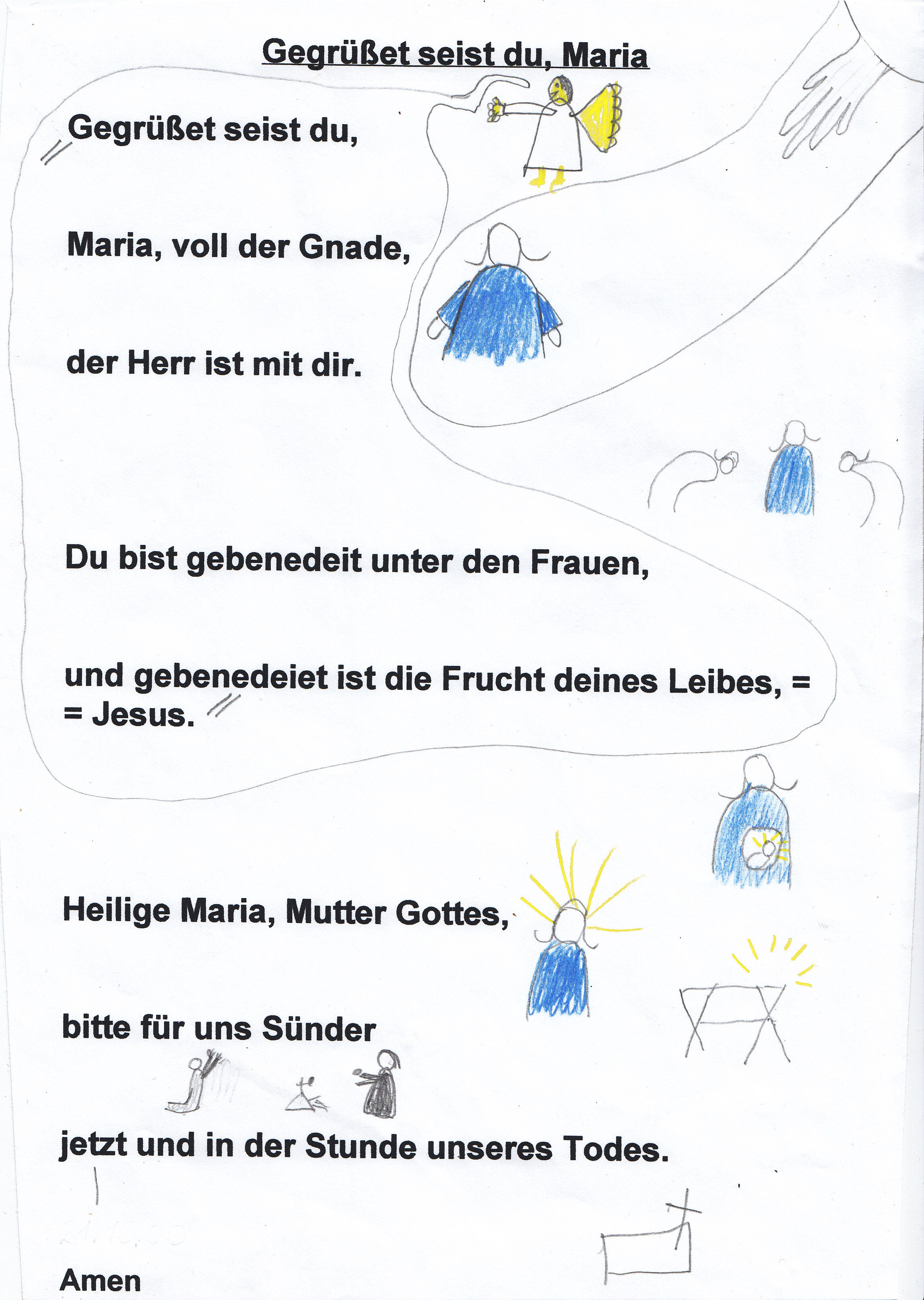 Maria Mutter Jesu Religions Ordner Fur Inklusiven Jahrgangsubergreifenden Gastfreundlichen Religionsunterricht Und Ethikunterricht