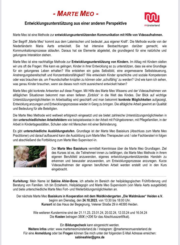 Die Waldmäuse laden euch herzlich zum Tag des offenen Waldes ein! - Der