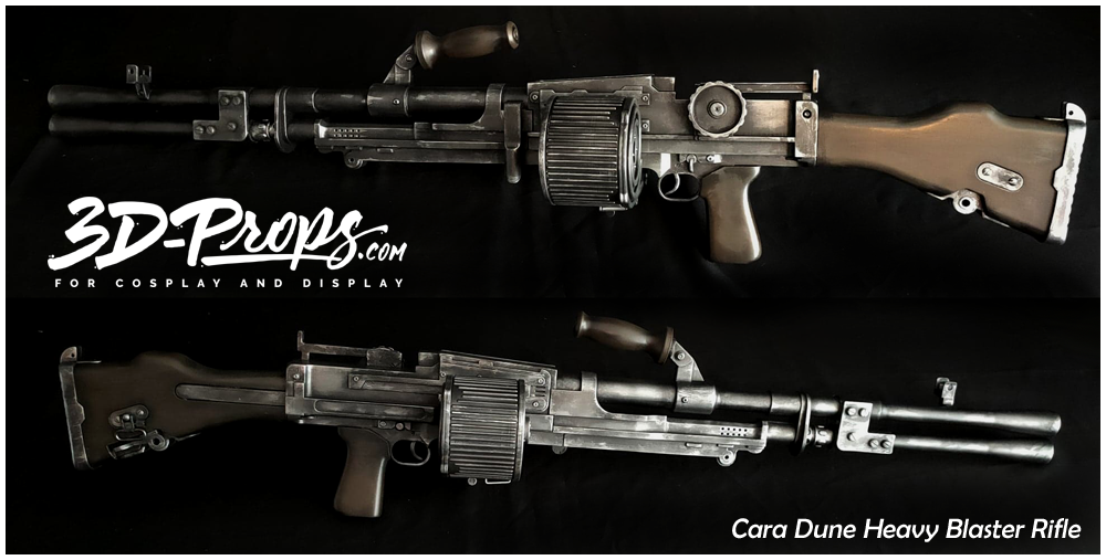 CARA DUNE HEAVY BLASTER RIFLE 3D FILES 3DPROPS Blasters for
