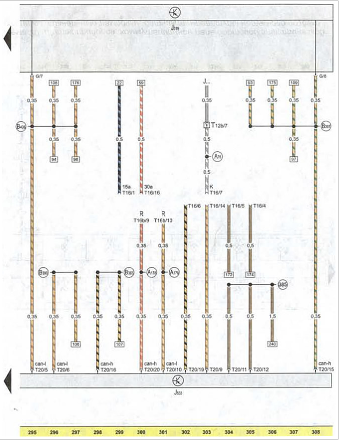 Volkswagen Golf V 2003—2009 manual. Wiring diagrams