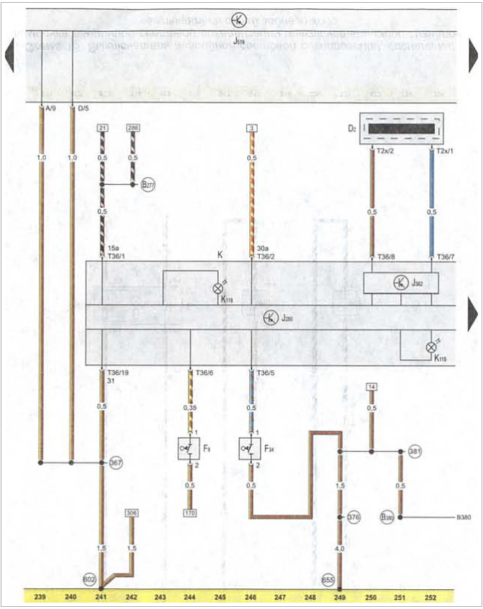 Volkswagen Golf V 2003—2009 manual. Wiring diagrams