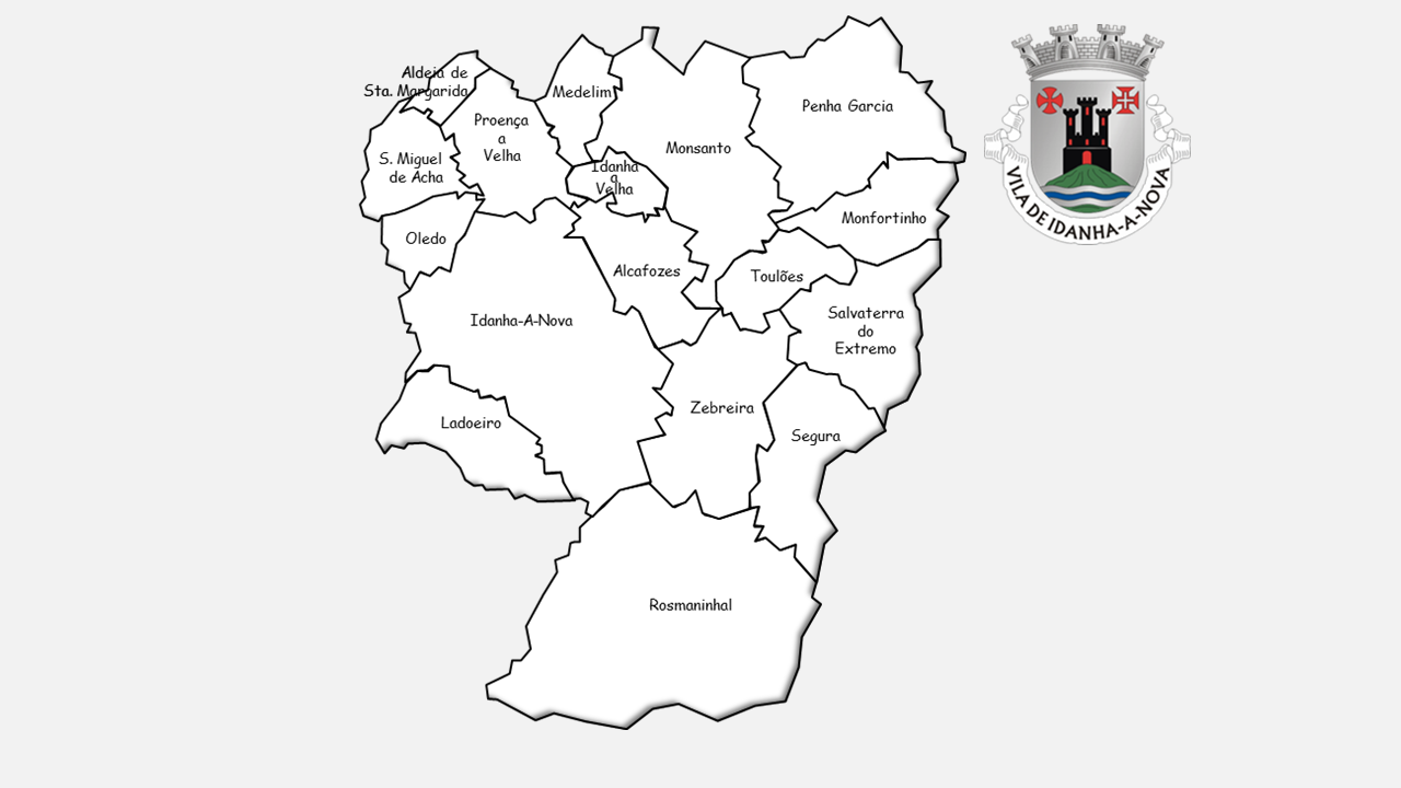 FREGUESIAS DO CONCELHO DE IDANHAANOVA Evolução da População