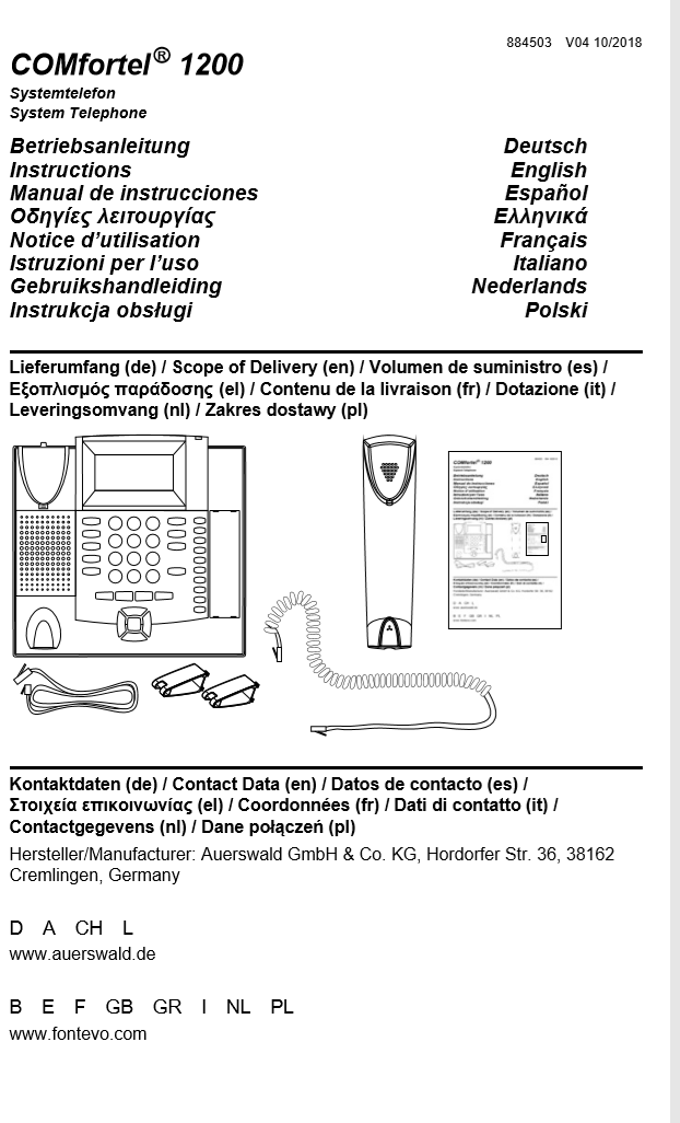 Auerswald COMfortel 1200 Auerswald Center München ISDN/VoIP