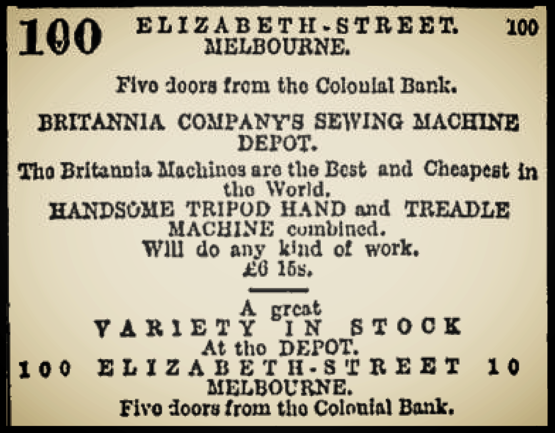 BRITANNIA SEWING MACHINE COMPANY Fiddlebase