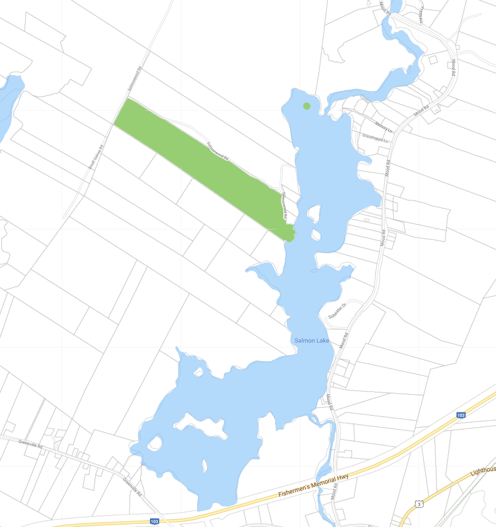 44 Hektar Wald mit 200m Seeufer am Salmon Lake Kanada Immobilien