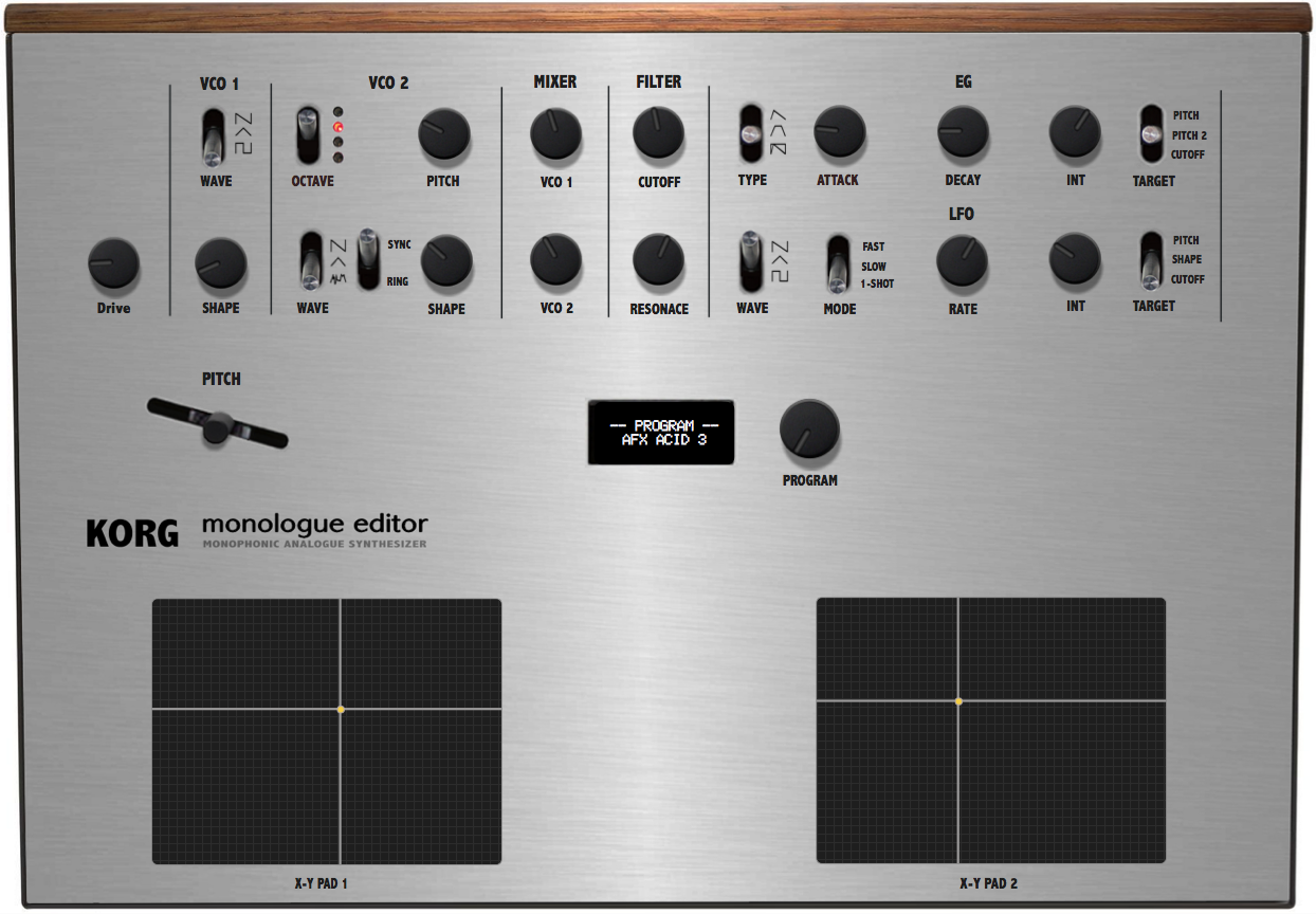 Korg MonoLogue Midi Editor Controller VST Standalone Korg 