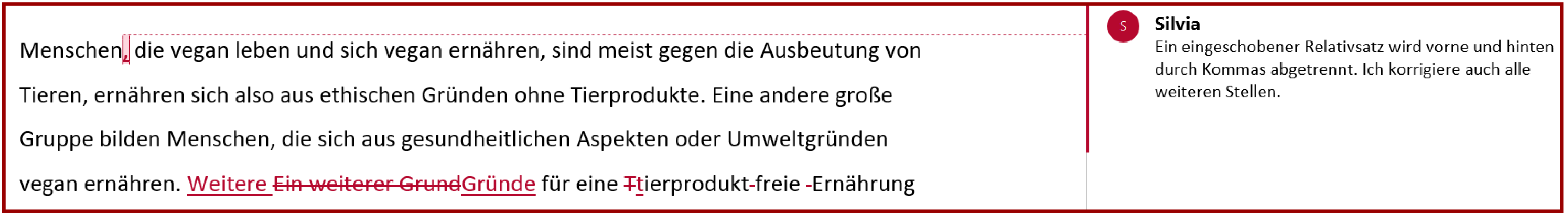 Beispiele aus dem Lektorat - PS-Text