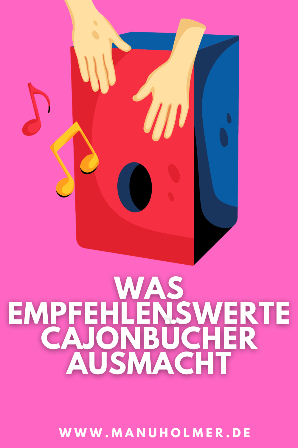 Diese 3 Cajonbücher für Anfänger und Anfängerinnen empfehle ich Manu Holmer Schlagzeug und