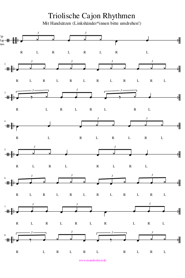 Cajon Manu Holmer Schlagzeug und Wortspielerin