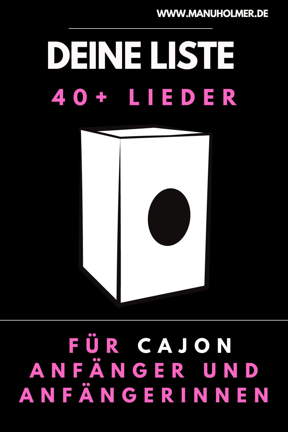 Die 3 besten Cajon Rhythmen für Kinder Manu Holmer Schlagzeug und