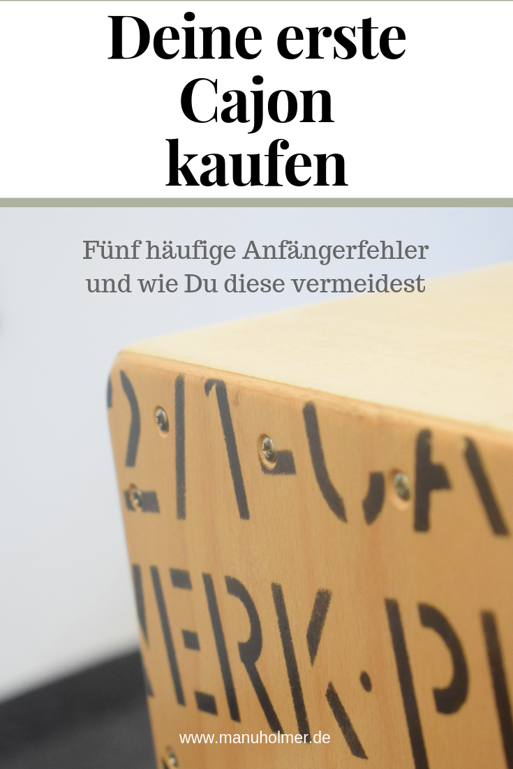 Cajon lernen Wie Deine erste Unterrichtsstunde aussehen könnte Manu