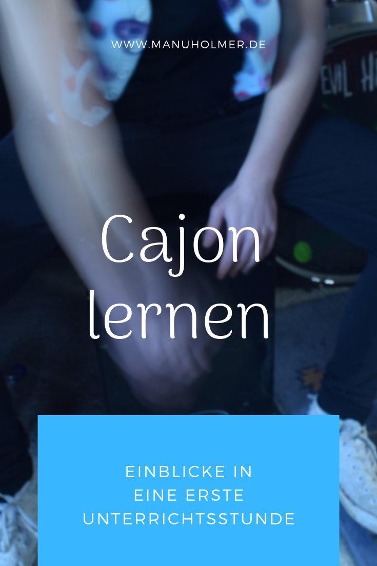 Ist Cajon lernen schwer? Manu Holmer Schlagzeug und Wortspielerin