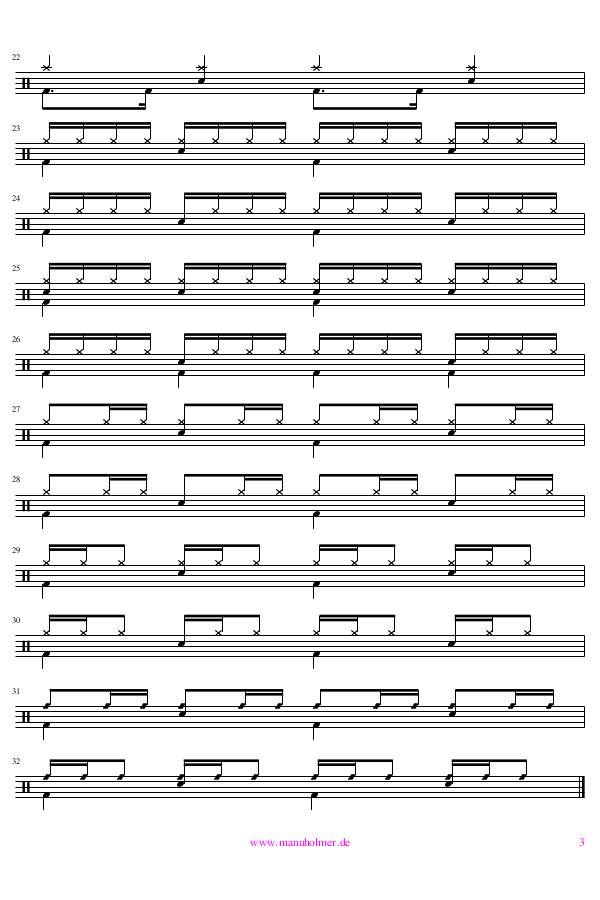 Schlagzeug - Manu Holmer - Schlagzeug- und Wortspielerin