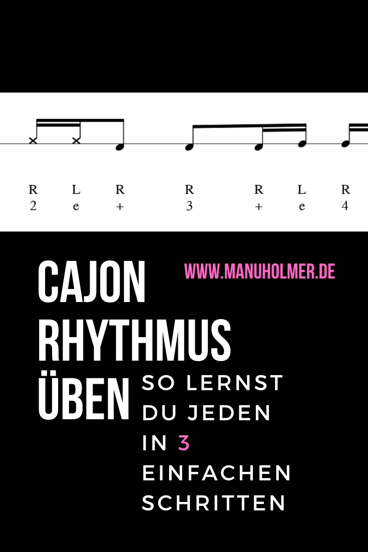 Cajon Solo spielen für Anfänger*innen Manu Holmer Schlagzeug und