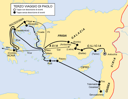 Paolo inizia la sua predicazione in onore di Gesù Cristo ...