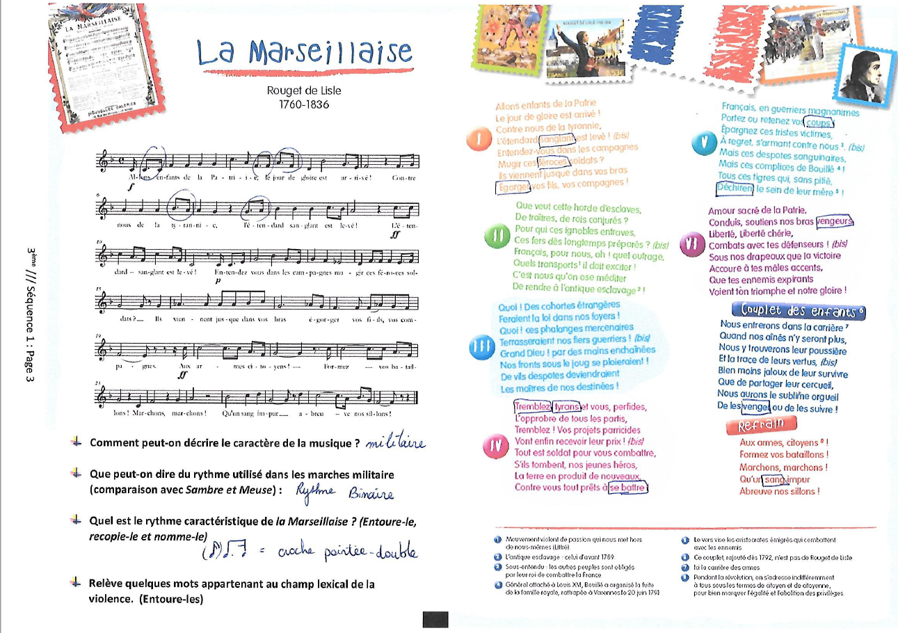 La Marseillaise Site de collegeeducationmusicale La Marseillaise Site de collegeeducationmusicale