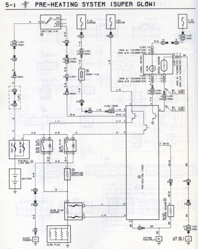 TOYOTA CARINA 2 Wiring Diagrams - Car Electrical Wiring Diagram