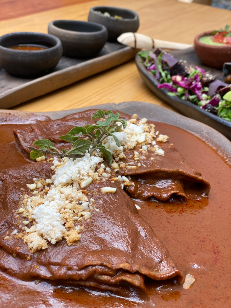 Enchiladas de mole rojo Página web de hierbadulce